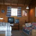 Cozy up around the TV in the family room. Double pullout sofa bed.
