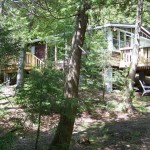 Cottage is just steps from the lake.