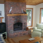 Brick fireplace. Wood provided. Satellite TV. Internet.