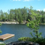 View of Island from cottage. View of Island from cottage.