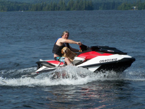 Cooling off on the Jet Ski