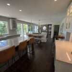 All new open concept kitchen, dining room and sitting room