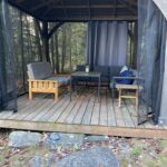 Lakeside dining in Gazebo