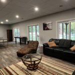 3 walkouts to fire pit and dock