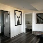 Lower level to bed and bath. Step out to dock