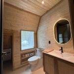 Main floor bathroom with 3- piece shower