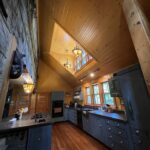 Kitchen with skylight