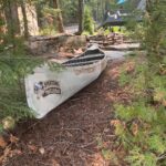A light weight aluminum canoe